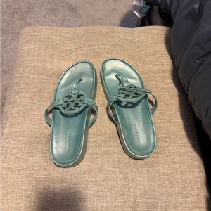 Tory Burch Teal Sandals